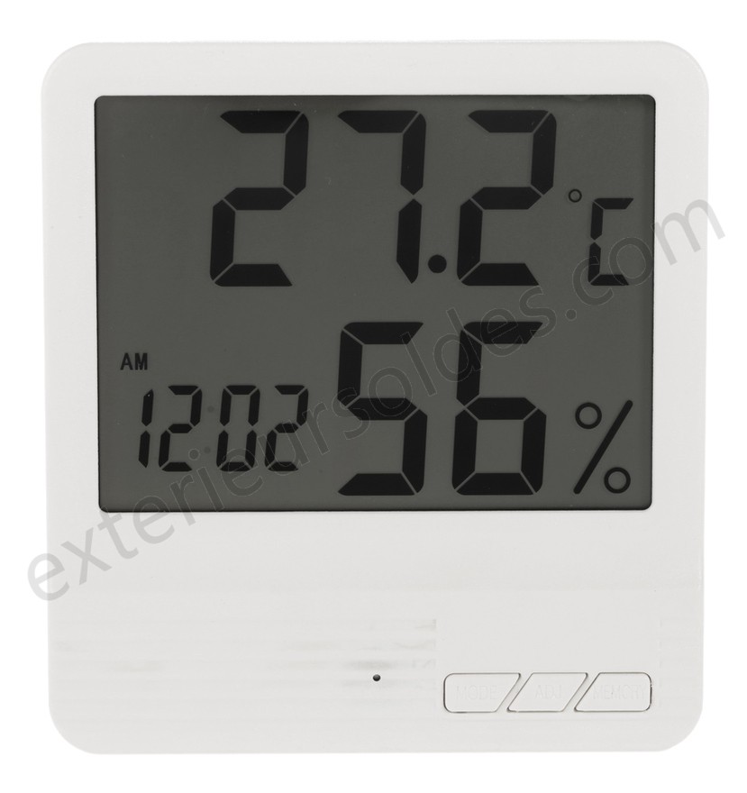Thermometre Numerique Hygrometre, Blanc déstockage - -0