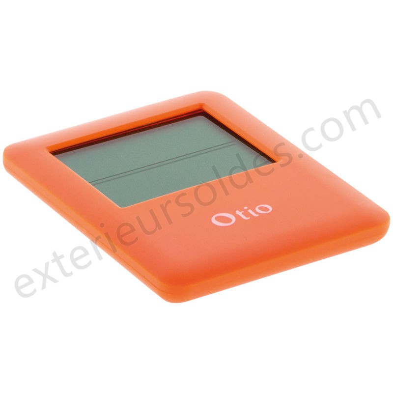Thermomètre hygromètre magnétique orange - Otio déstockage - -2