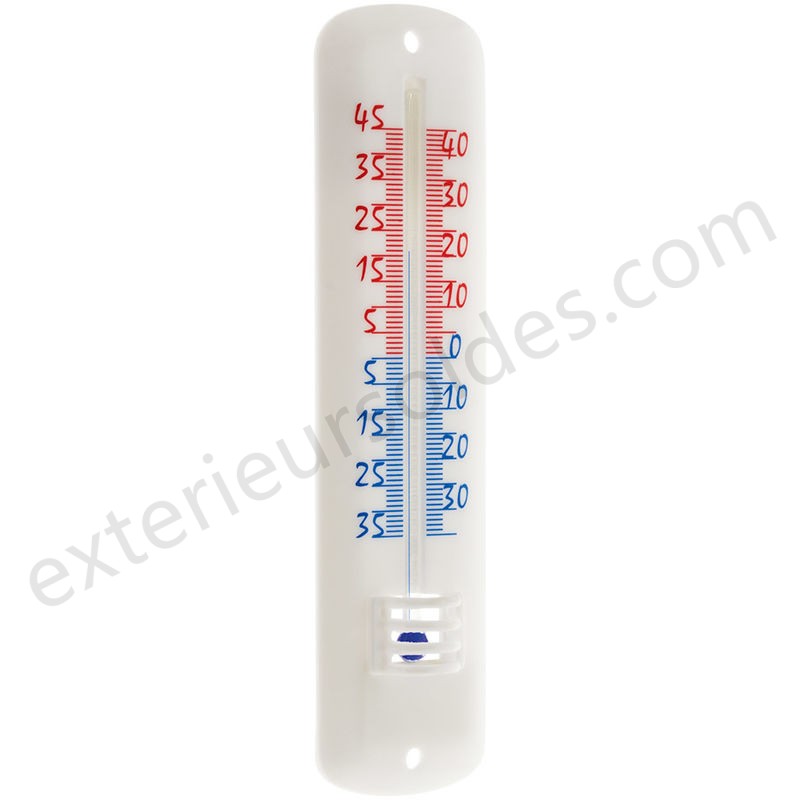 Thermomètre classique à alcool - blanc - Otio déstockage - -2