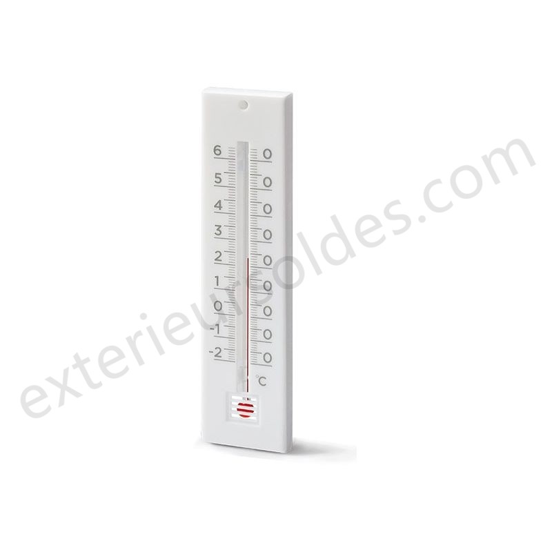 Thermomètre intérieur / extérieur, Thermo blanc, Thermo blanc déstockage - -0