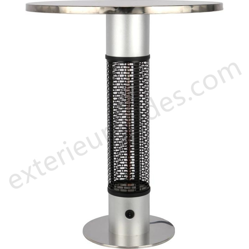 Table chauffante électrique de jardin \"Colin\"" - métal déstockage" - Table chauffante électrique de jardin \"Colin\"" - métal déstockage"