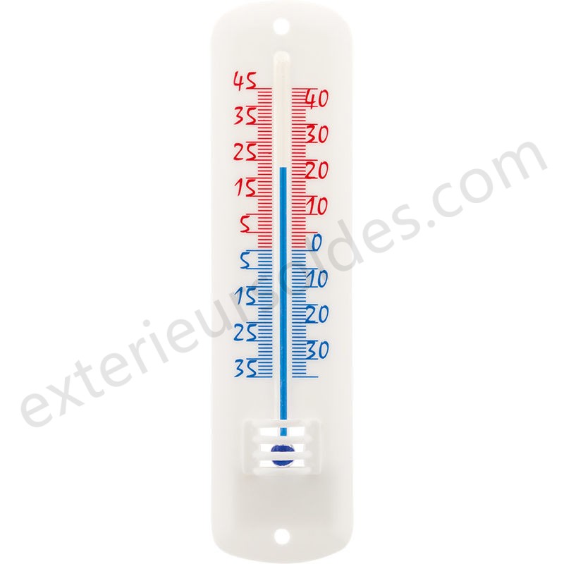 Thermomètre classique à alcool - blanc - Otio déstockage - Thermomètre classique à alcool - blanc - Otio déstockage