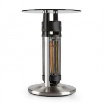 Blum Primal Heat 65 table de bistro élément chauffant IR au carbone 1200 W LED 65cm verre déstockage