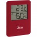 Thermomètre hygromètre magnétique rouge - Otio déstockage
