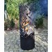 Esschert Design Baril à feu Flames Acier au carbone Noir FF408 déstockage - 2