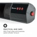 Blum Nitro radiateur infrarouge de terrasse tubes dorés 1500 W IP55 noir déstockage - 4