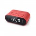 MUSE M-10 RED Radio réveil - horloge 24h - 20 stations - Rouge déstockage